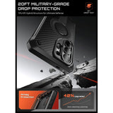 Samsung Galaxy S26 Ultra Supcase Unicorn Beetle Pro Cover m. Indbygget Skærmbeskyttelse - MagSafe Kompatibel - Sort