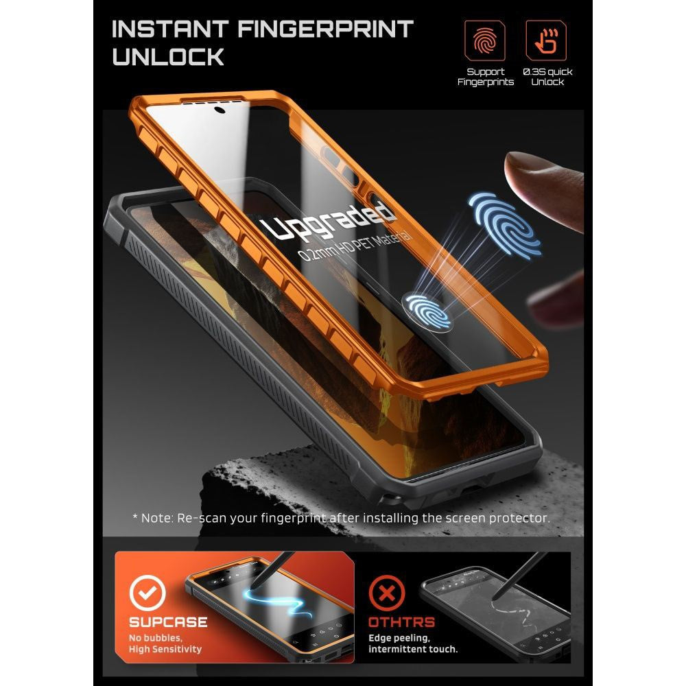 SUPCASE Samsung Galaxy S26 Ultra Unicorn Beetle Pro Mag Cover inkl. 2x Frontramme - MagSafe Kompatibel - Orange