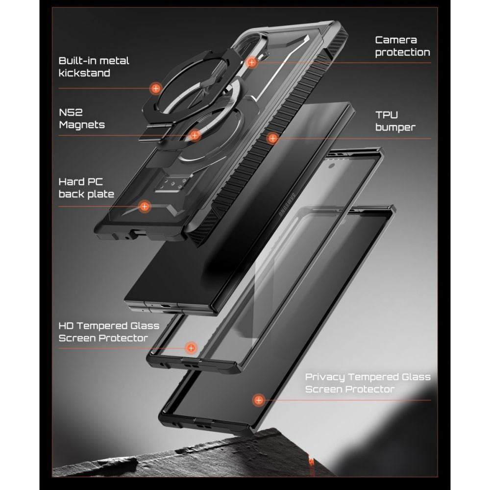 Samsung Galaxy Z Fold8 Ultra Supcase UB Grip Mag Håndværker Cover - MagSafe Kompatibel - Sort