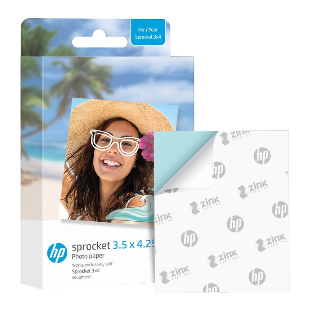 HP Sprocket (3x4) Fotopapir 8,9 x 10,8 cm - 20 stk.