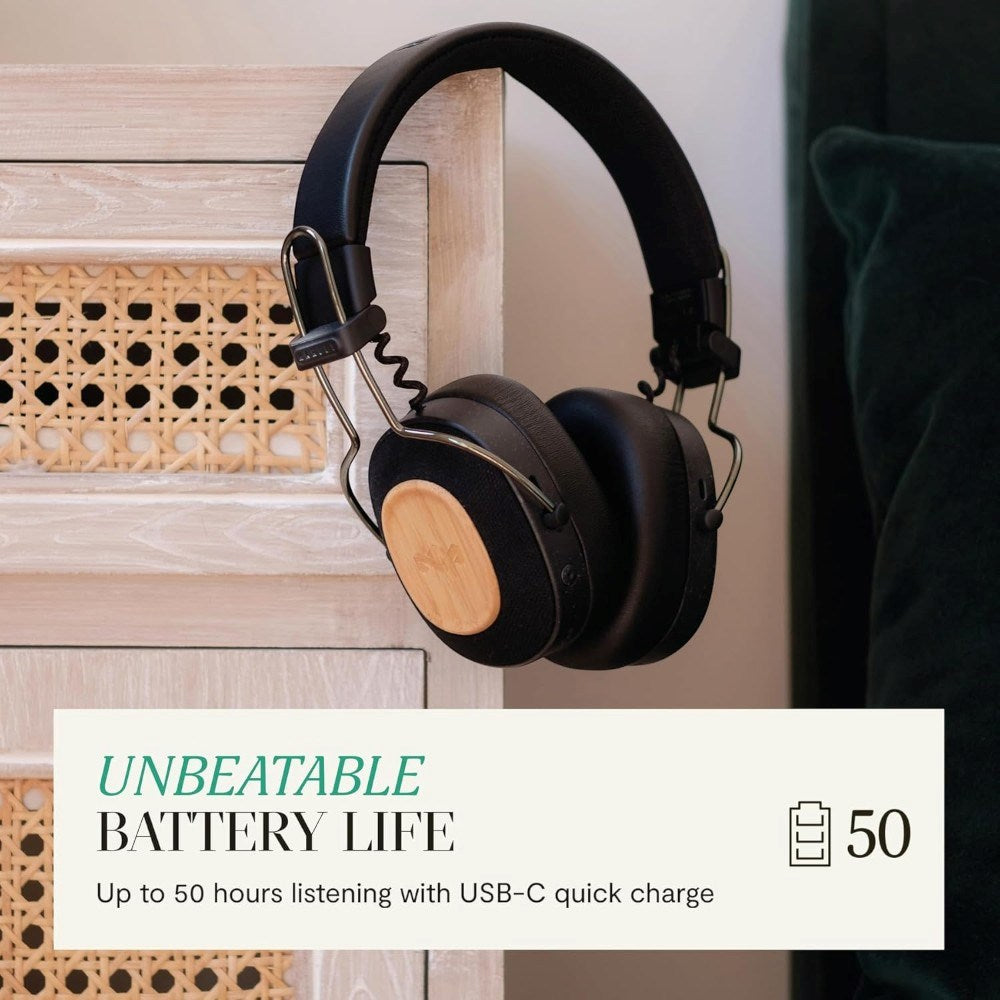 House of Marley Positive Vibration Riddim Høretelefoner - On-Ear - Sort