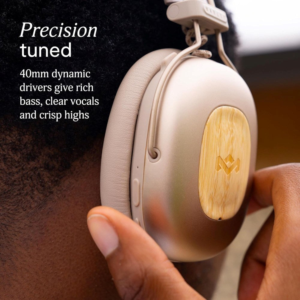 House of Marley Positive Vibration Rebel ANC Høretelefoner - Over-Ear - Beige