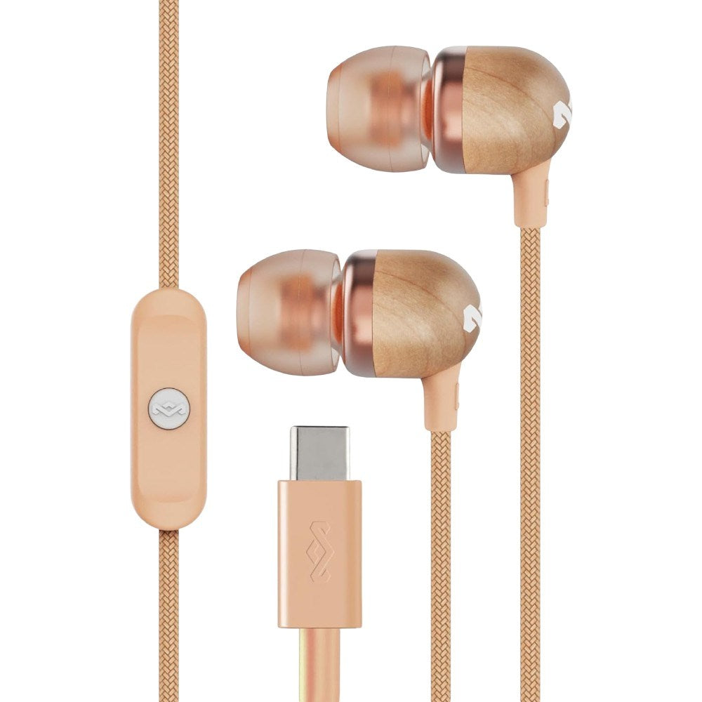 House of Marley Smile Jamaica In-Ear Høretelefoner m. USB-C - Kobber