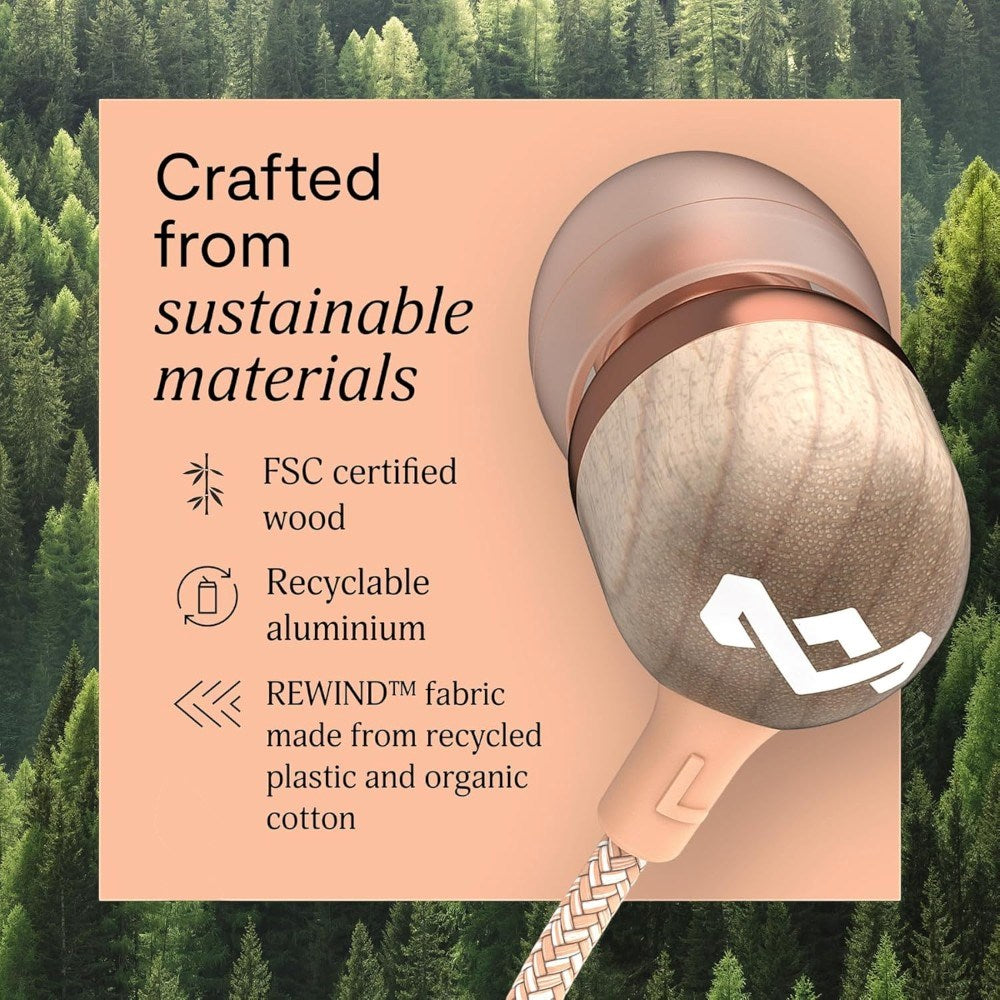 House of Marley Smile Jamaica In-Ear Høretelefoner m. USB-C - Kobber