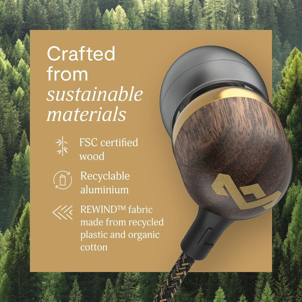House of Marley Smile Jamaica In-Ear Høretelefoner m. USB-C - Brass