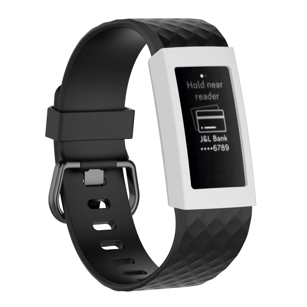 Fitbit Charge 3 Silikondeksel - Hvit