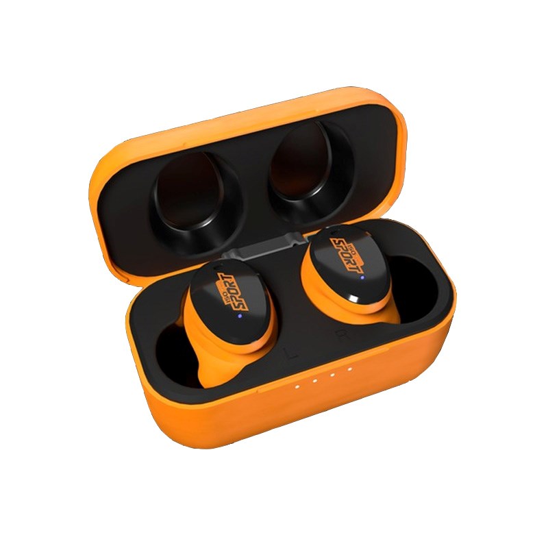ISOTunes FREE Sport Caliber EN352 Bluetooth True Wireless Høreværn - Sort / Orange