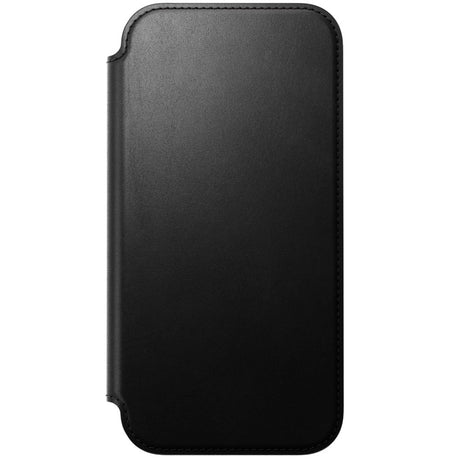 iPhone 18 Pro Max / 17 Pro Max Nomad Modern Leather Folio Flip Cover - MagSafe Kompatibel - Black