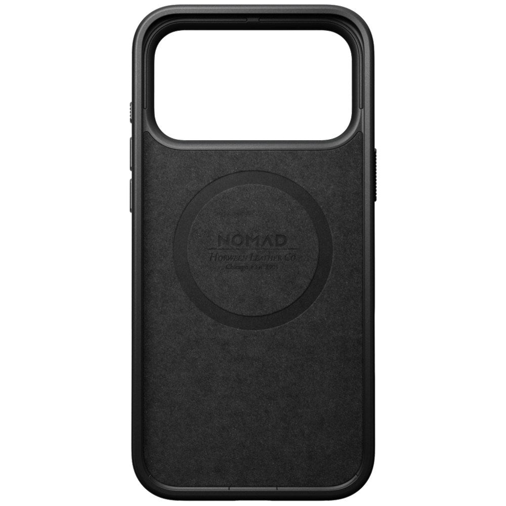 iPhone 18 Pro Max Nomad Modern Horween Leather Bagside Cover - MagSafe Kompatibel - Black