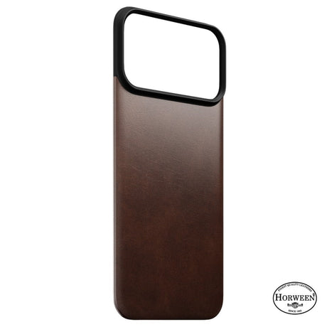 iPhone 18 Pro Max / 17 Pro Max Nomad Magnetic Horween Leather Back Cover - MagSafe Kompatibel - Rustic Brown