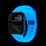 Nomad Apple Watch (38/40/SE/41/42 mm) sportsbåndstropp - Icy Blue Glow