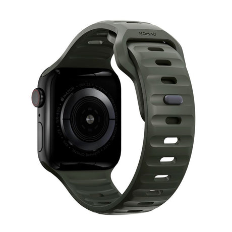 Nomad Apple Watch (42/44/SE/45/46/49 mm) sportsbåndstropp - Askgrønn
