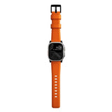 Nomad Apple Watch (42/44/SE/45/46/49 mm) Robust båndstropp - ultraoransje / svart maskinvare