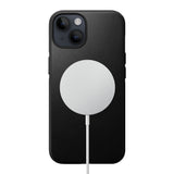 iPhone 14 Nomad Modern Leather Cover - MagSafe Kompatibel - Sort