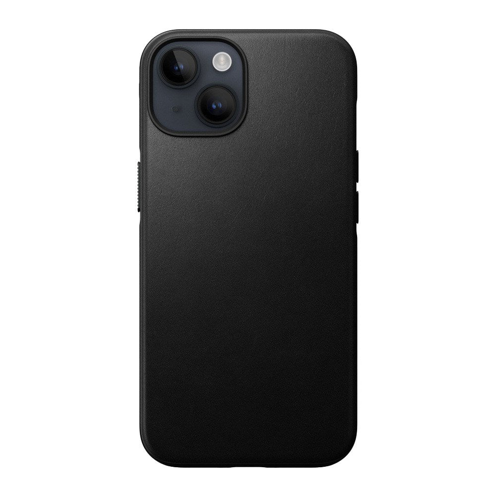 iPhone 14 Nomad Modern Leather Cover - MagSafe Kompatibel - Sort
