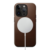 iPhone 14 Pro Nomad Modern Leather Cover - MagSafe Kompatibel - Brun
