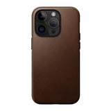 iPhone 14 Pro Nomad Modern Leather Cover - MagSafe Kompatibel - Brun