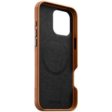 iPhone 16 Nomad Pro Max Traditional Leather Cover - MagSafe-kompatibel - Tan