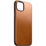 iPhone 15 Plus Nomad Modern skinndeksel - MagSafe-kompatibel - brun