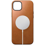 iPhone 15 Plus Nomad Modern skinndeksel - MagSafe-kompatibel - brun