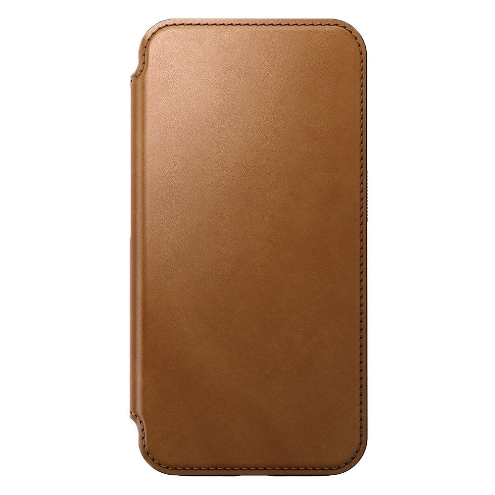 iPhone 15 Pro Nomad Modern Leather Folio Cover - MagSafe-kompatibel - Tan