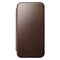 iPhone 15 Pro Nomad Modern Horween Leather Folio Cover - MagSafe-kompatibel - Brun