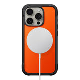iPhone 15 Pro Nomad Rugged Deksel - MagSafe-kompatibel - Oransje