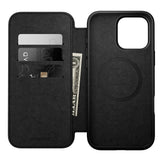 iPhone 16 Pro Max Nomad Modern Leather Folio Cover - MagSafe-kompatibel - Svart