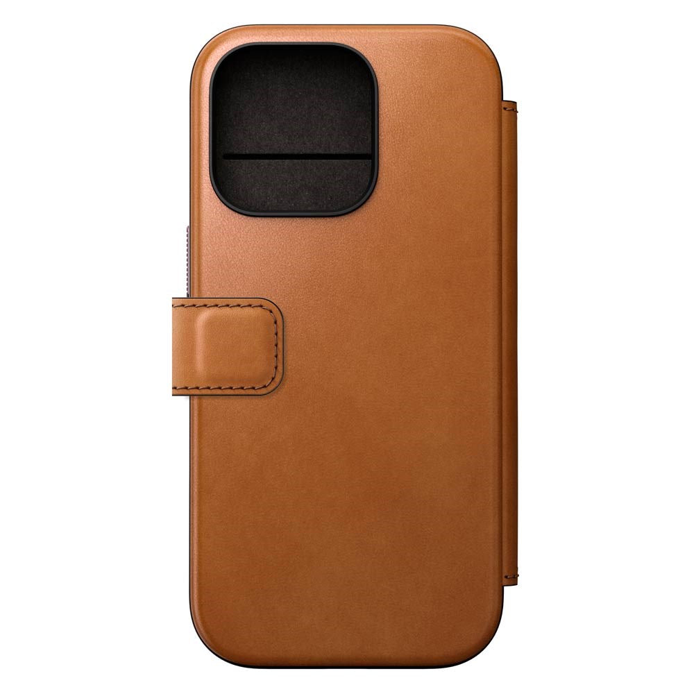iPhone 16 Pro Nomad Modern Leather Folio Cover - MagSafe-kompatibel - Tan
