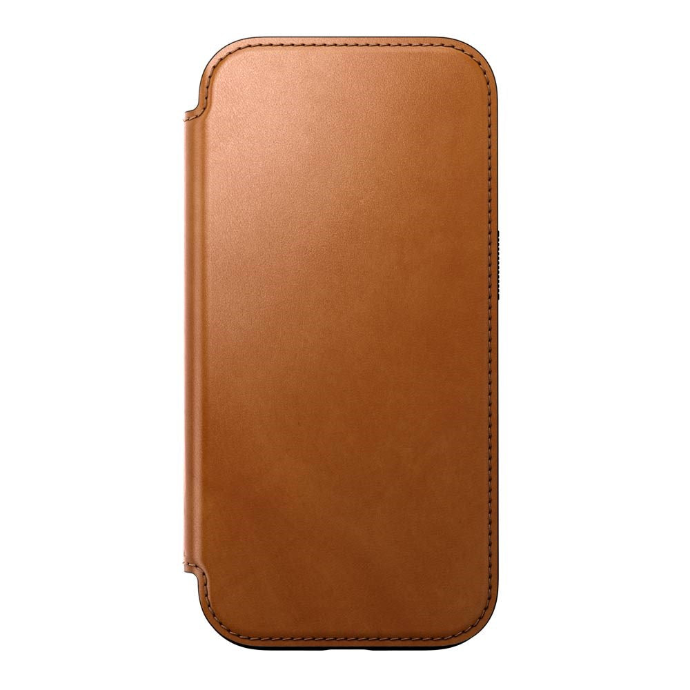 iPhone 16 Pro Nomad Modern Leather Folio Cover - MagSafe-kompatibel - Tan