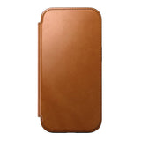 iPhone 16 Pro Nomad Modern Leather Folio Cover - MagSafe-kompatibel - Tan