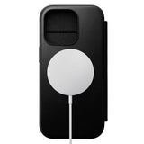 iPhone 16 Pro Nomad Modern Leather Folio Cover - MagSafe-kompatibel - Svart