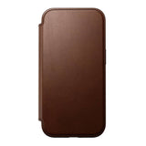 iPhone 16 Nomad Modern Leather Folio Cover - MagSafe-kompatibel - Brun