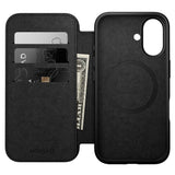 iPhone 16 Nomad Modern Leather Folio Cover - MagSafe-kompatibel - Brun