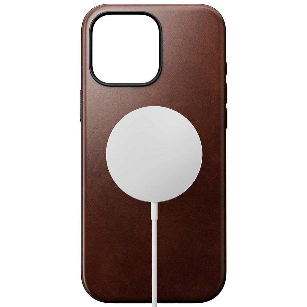 iPhone 16 Pro Max Modern Nomad Horween Skinndeksel - MagSafe-kompatibel - Brun