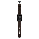 Nomad Apple Watch (42/44/SE/45/46/49 mm) Active Band Pro-stropp - klassisk brun / svart maskinvare