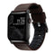 Nomad Apple Watch (42/44/SE/45/46/49 mm) Active Band Pro-stropp - klassisk brun / svart maskinvare