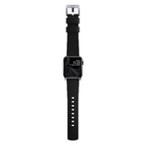 Nomad Apple Watch (42/44/SE/45/46/49 mm) Active Band Pro-rem - svart / sølv maskinvare