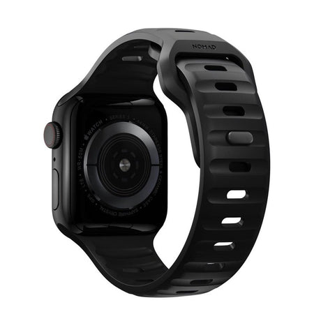 Nomad Apple Watch (42/44/SE/45/46/49 mm) sportsbåndstropp - svart