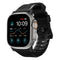 Nomad Apple Watch (42/44/SE/45/46/49 mm) Robust båndrem - svart / svart maskinvare
