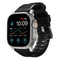 Nomad Apple Watch (42/44/SE/45/46/49 mm) robust båndrem - svart / sølv maskinvare