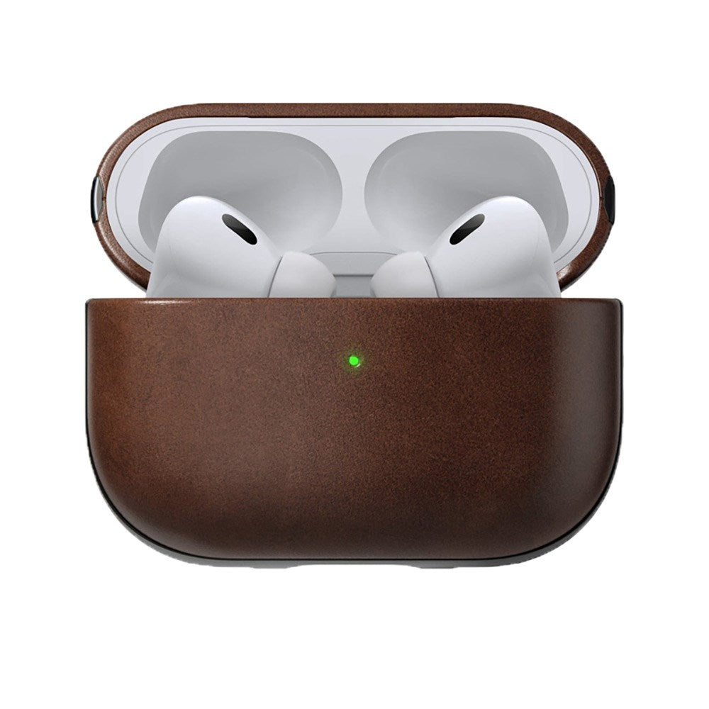 AirPods Pro (2. gen.) Nomad Modern Horween skinndeksel - brun