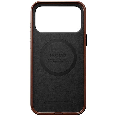 iPhone 17 Pro Max - Nomad Traditional Horween Leather Cover - MagSafe Kompatibel - Rustic Brown
