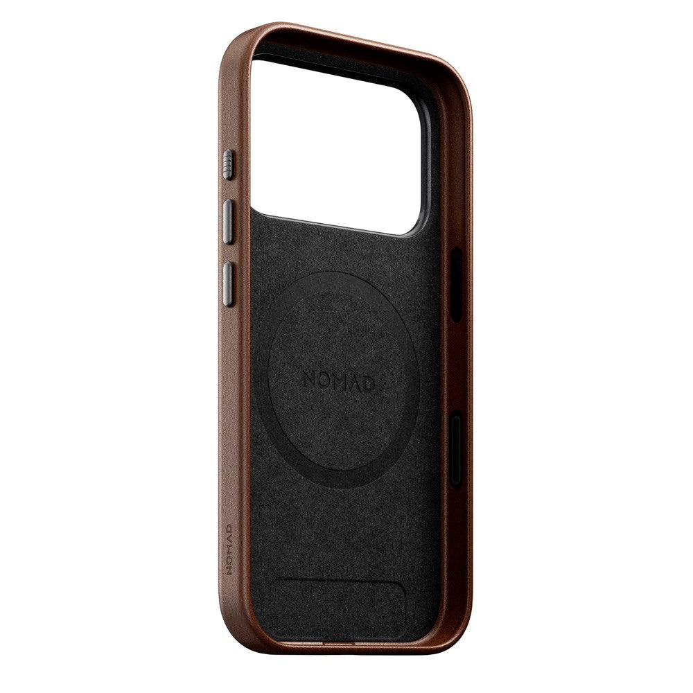 iPhone 17 Pro - Nomad Traditional Leather Cover - MagSafe Kompatibel - Brown