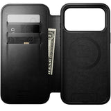 iPhone 17 Pro Max - Nomad Modern Horween Leather Folio Cover - MagSafe Kompatibel - Black