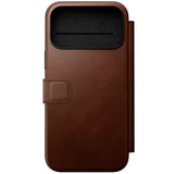 iPhone 17 Pro Max - Nomad Modern Leather Folio Cover - MagSafe Kompatibel - Brown