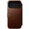 iPhone 17 Pro Max - Nomad Modern Leather Folio Cover - MagSafe Kompatibel - Brown