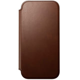 iPhone 17 Pro Max - Nomad Modern Leather Folio Cover - MagSafe Kompatibel - Brown