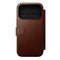 iPhone 17 Pro - Nomad Modern Leather Folio Cover - MagSafe Kompatibel - Brown