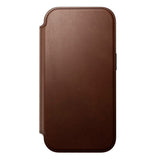 iPhone 17 Pro - Nomad Modern Leather Folio Cover - MagSafe Kompatibel - Brown